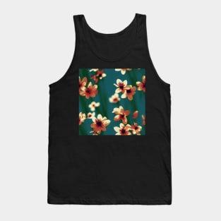 Beautiful Stylized Pink Flowers, for all those who love nature #198 Tank Top